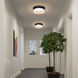 Skirt LED 11 inch Sand Black Flush Mount Ceiling Light